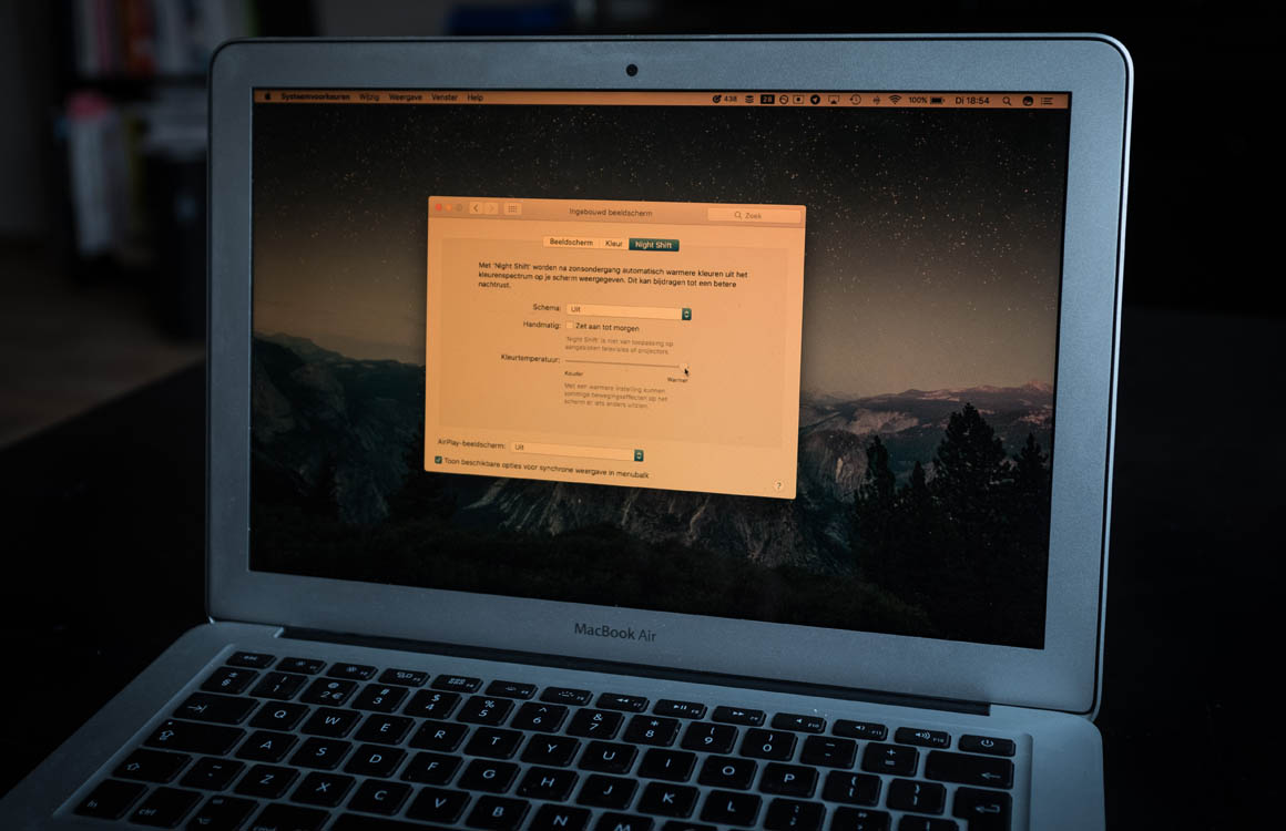 Night Shift op de Mac: kan f.lux de prullenbak in?