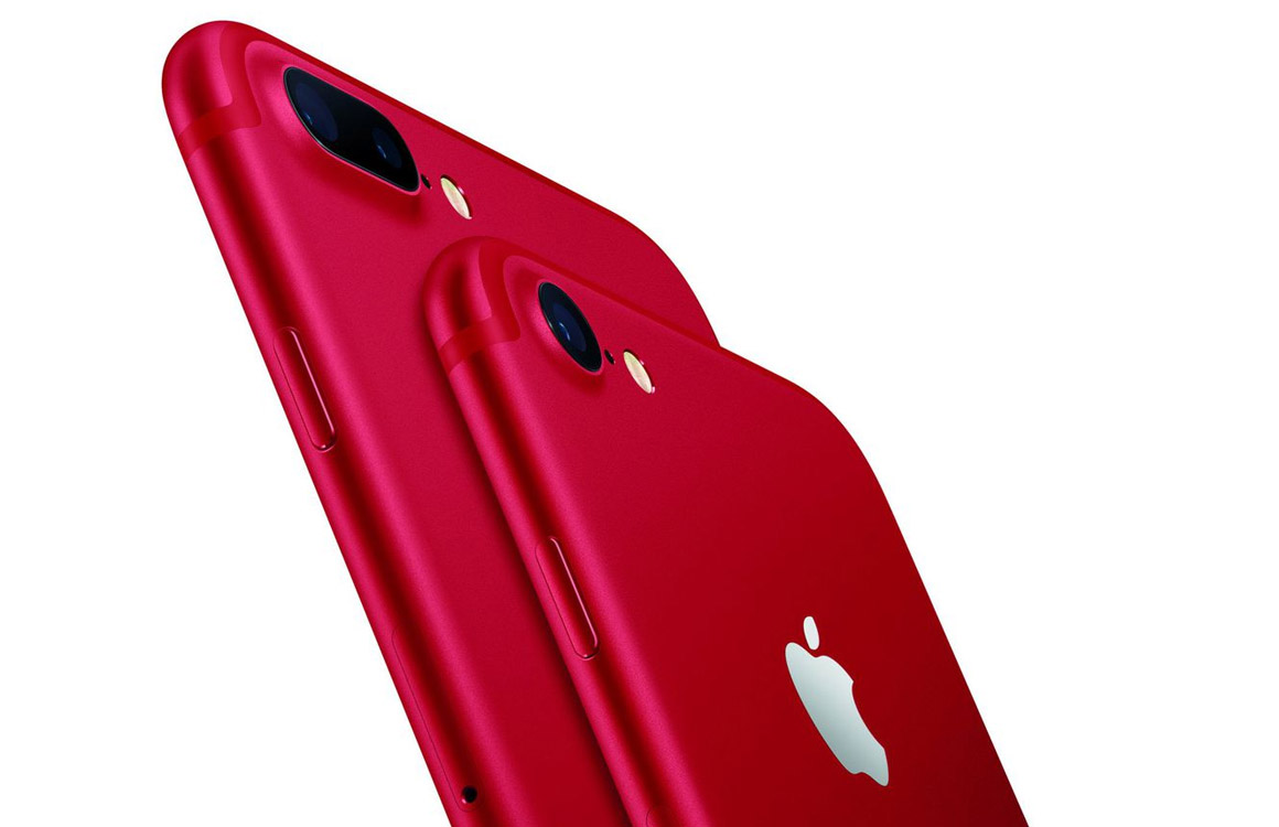 Apple presenteert gloednieuwe rode iPhone 7 en iPhone 7 Plus