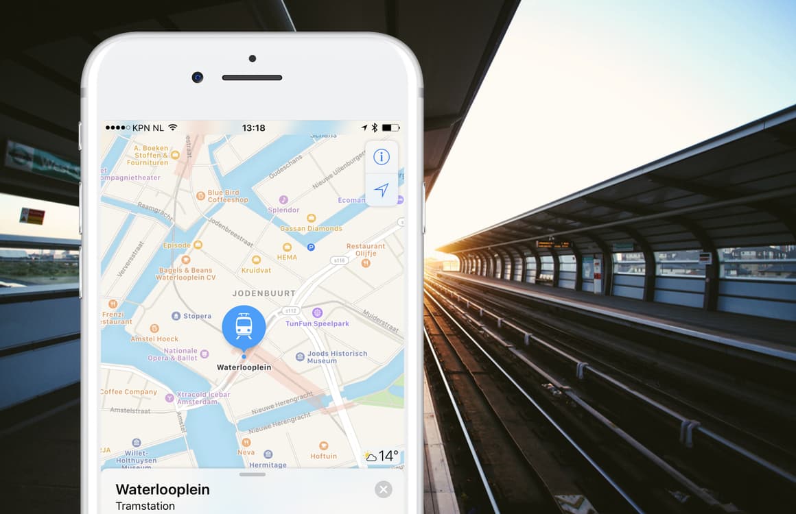Apple Maps toont Nederlandse trein-, tram- en metrostations: ov-info op komst
