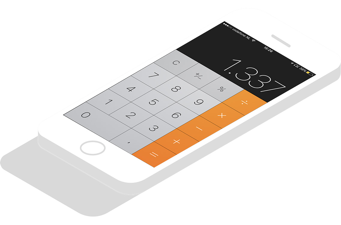 Zo gebruik je de backspace-functie van je iPhone-calculator