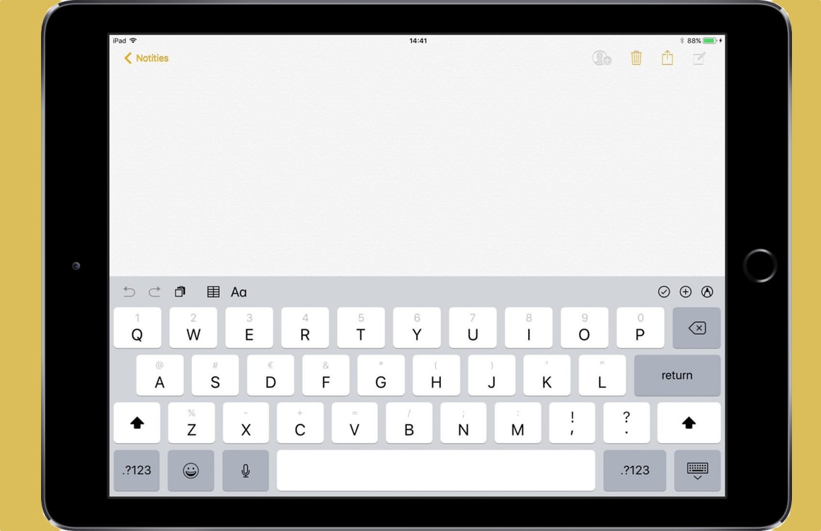 Het nieuwe iPad-toetsenbord van iOS 11 laat je sneller typen dan ooit
