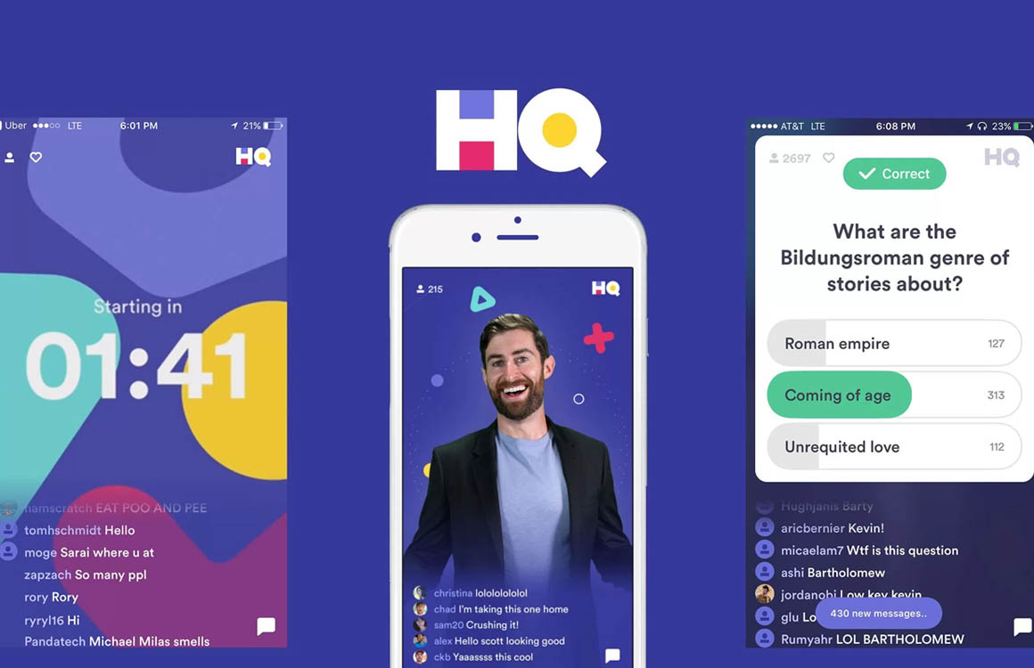 Opinie: Trivia-quizgame HQ is de spannendste nieuwe app in jaren