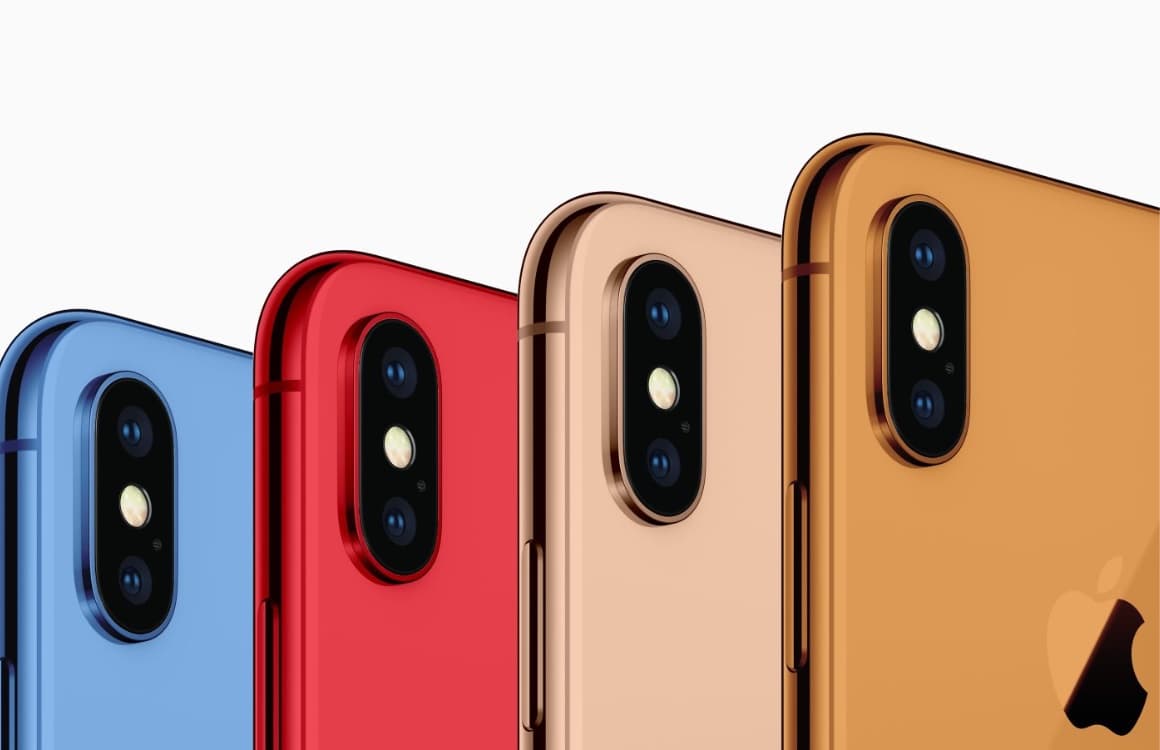 ‘6,1-inch iPhone 2018 verschijnt in deze zes verschillende kleuren’
