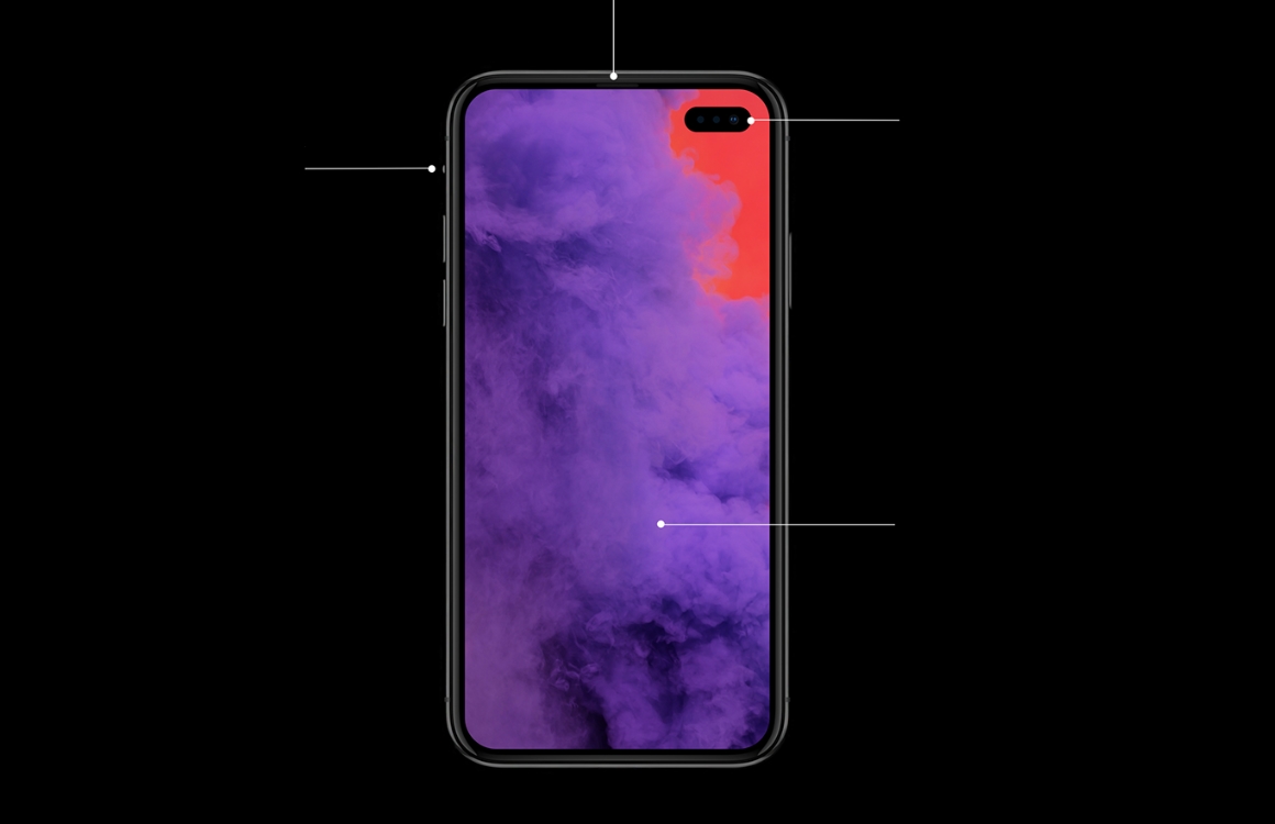 Concept: de iPhone 2019 als Apple bij Samsung zou afkijken