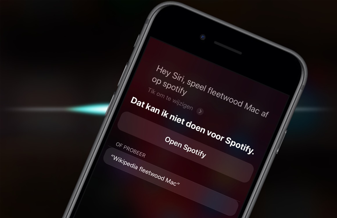 ‘Vanaf iOS 13 kun je Spotify-liedjes aanzetten via Siri’