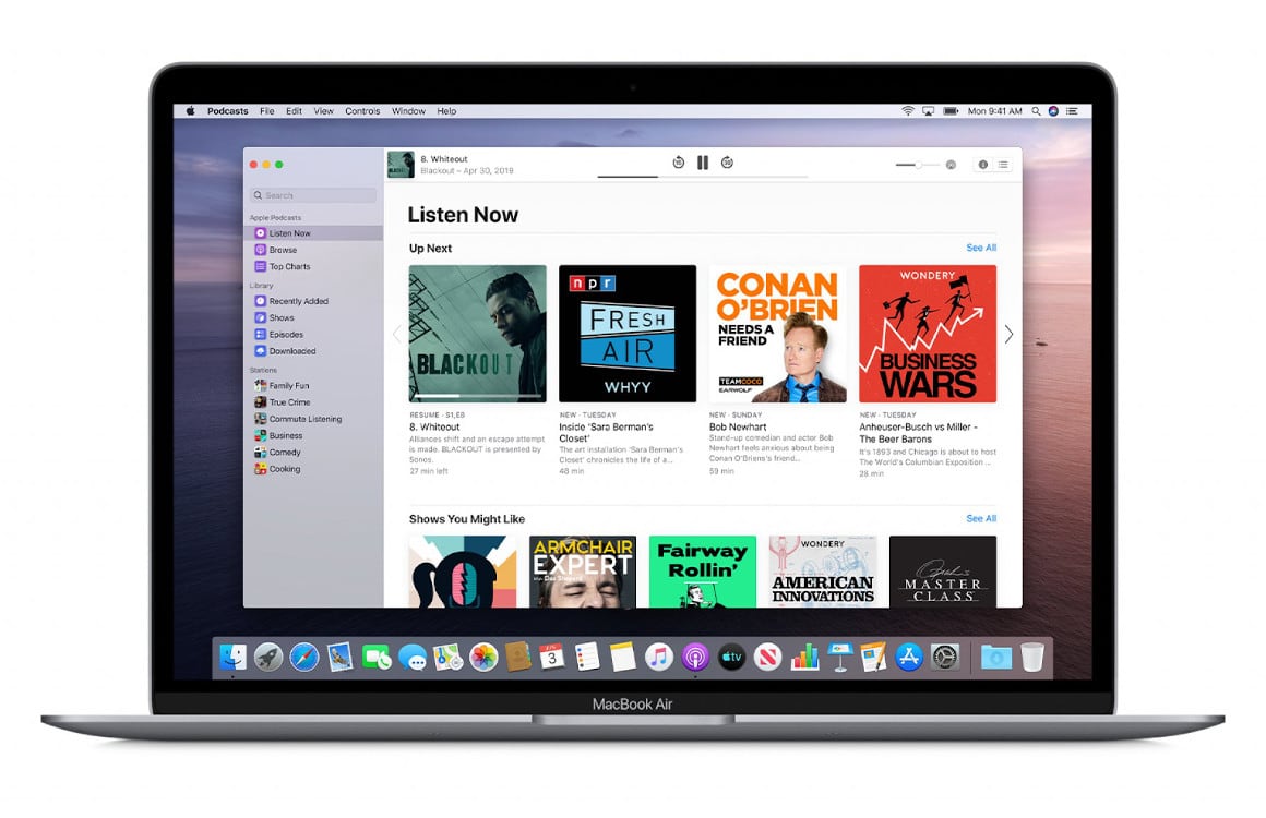 Zo werkt de nieuwe Podcasts-app van MacOS Catalina