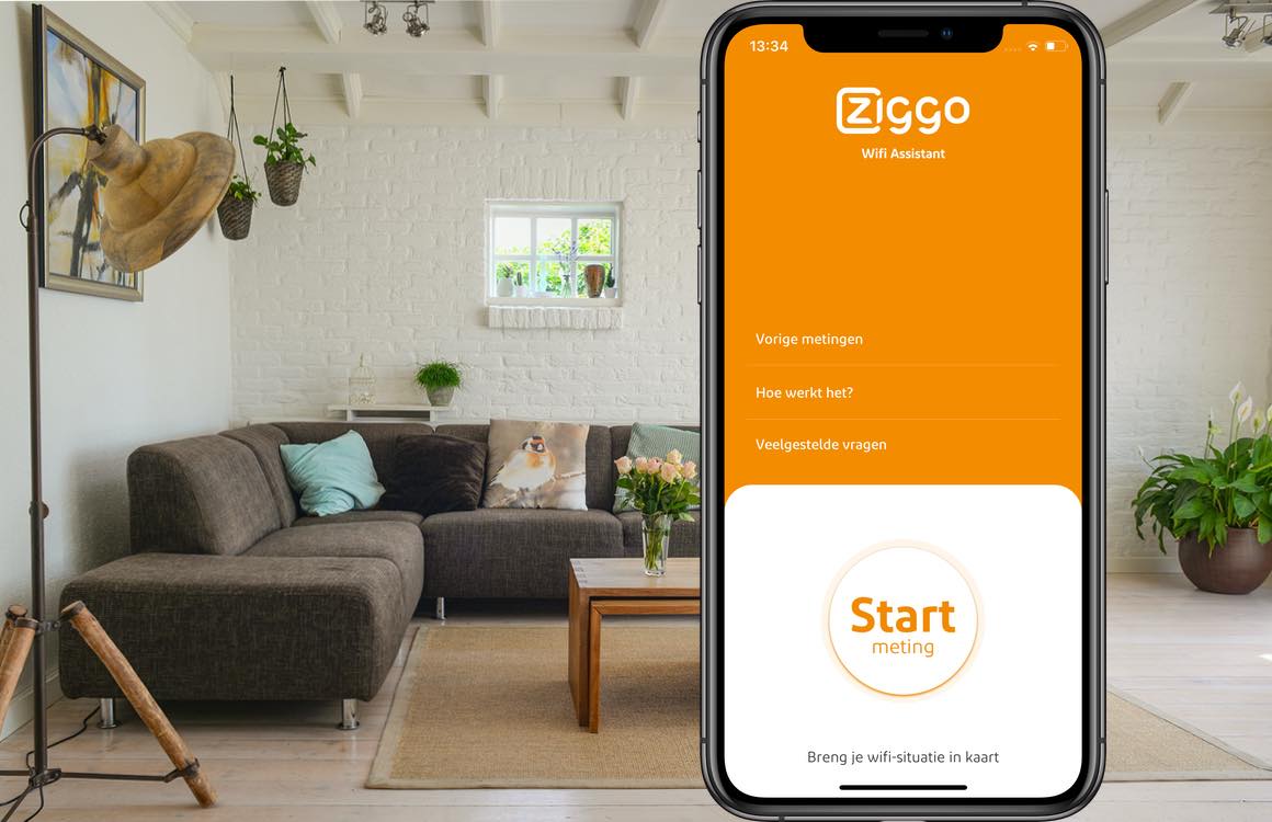 De Ziggo Wifi Assistant-app beoordeelt de wifi-kwaliteit bij je thuis