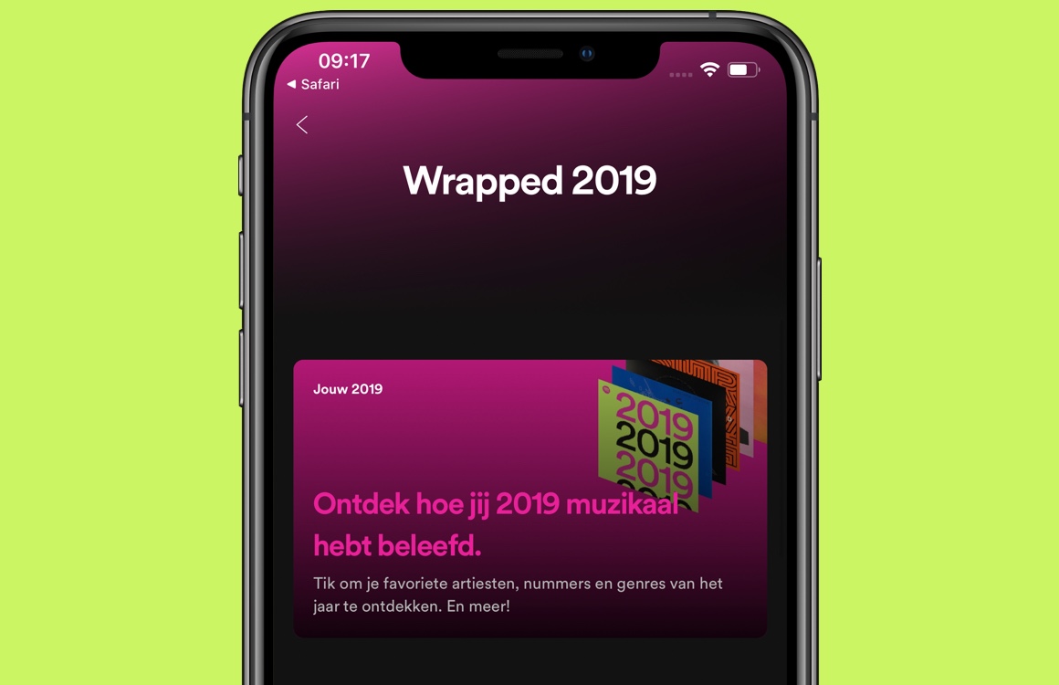 2019 Wrapped: Zo bekijk je jouw persoonlijke Spotify-jaaroverzicht