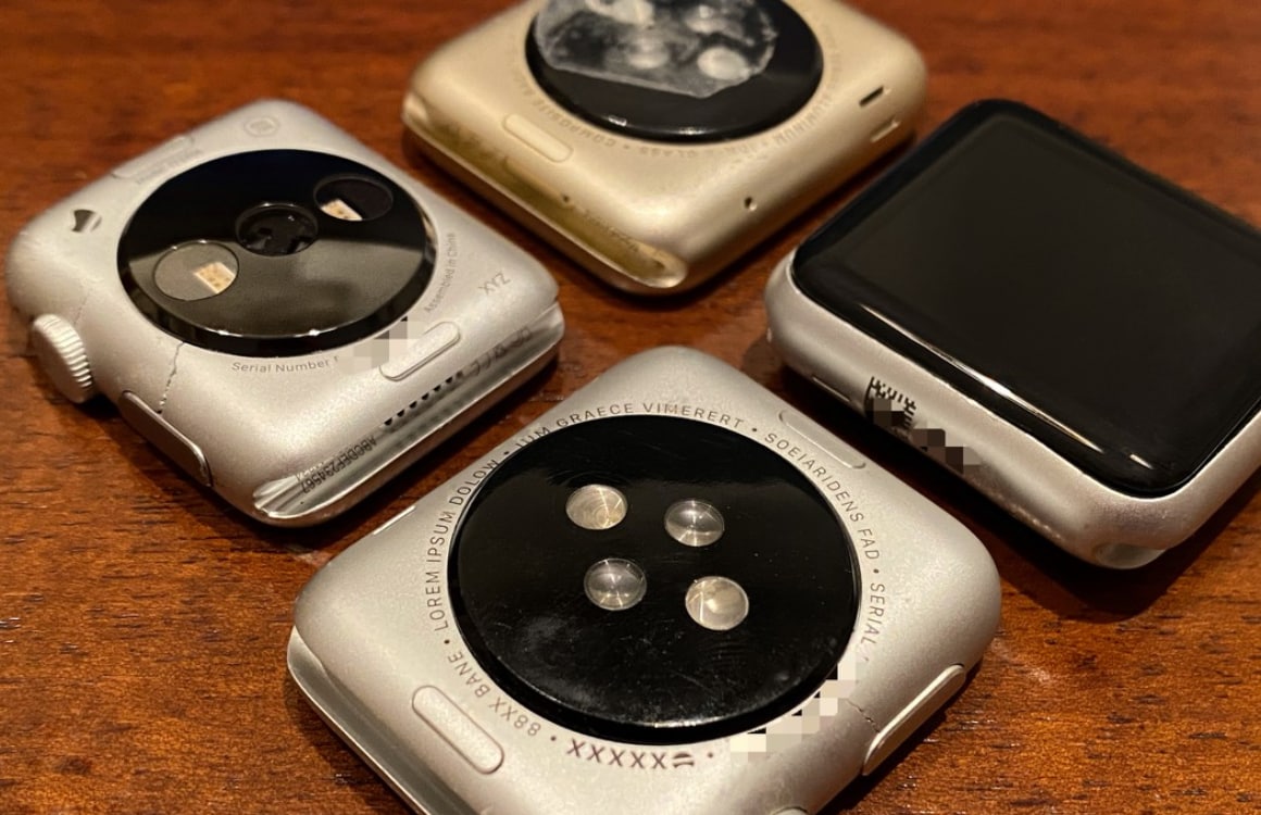 Foto’s tonen zes prototypes van de eerste Apple Watch