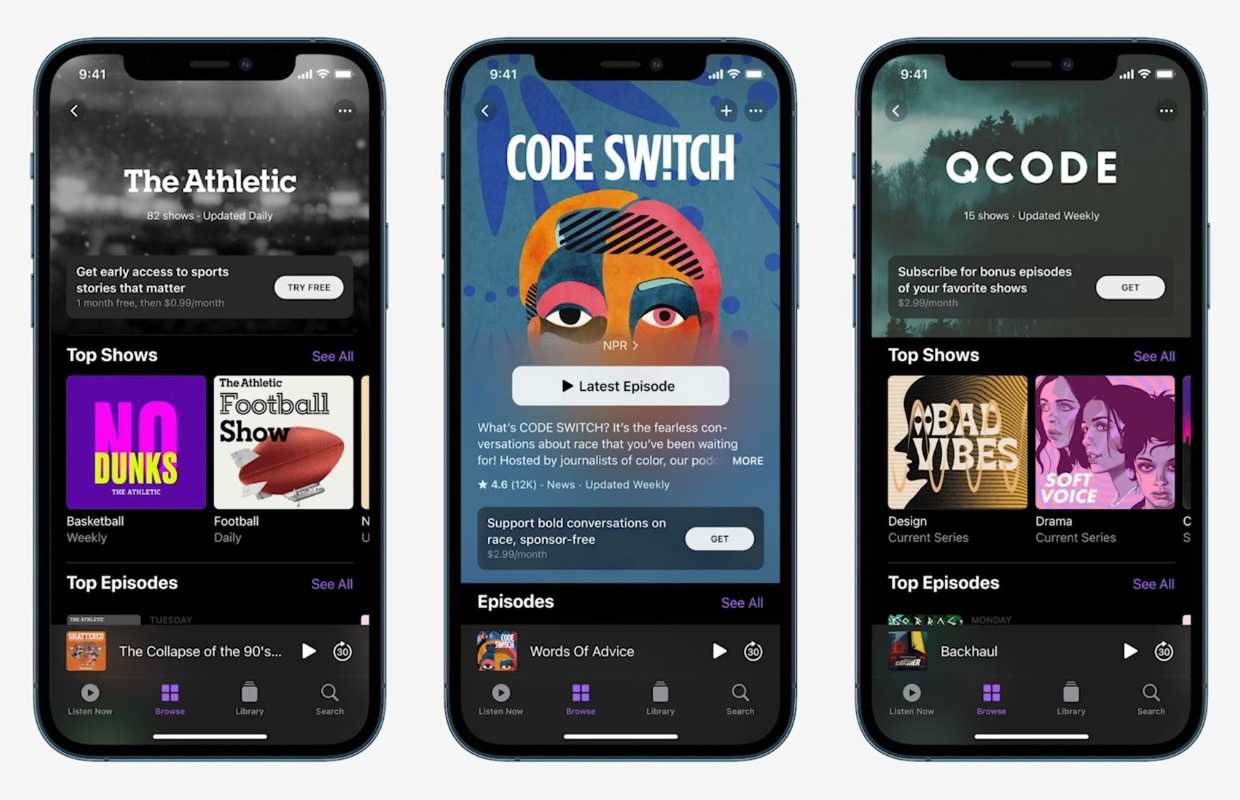 Apple onthult betaalde dienst met exclusieve podcasts