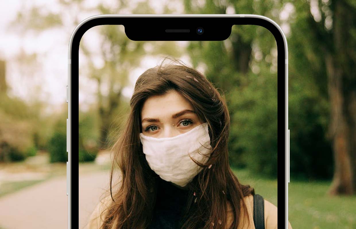 ‘Apple test nieuwe versie van Face ID die gewoon werkt als je een mondkapje draagt’