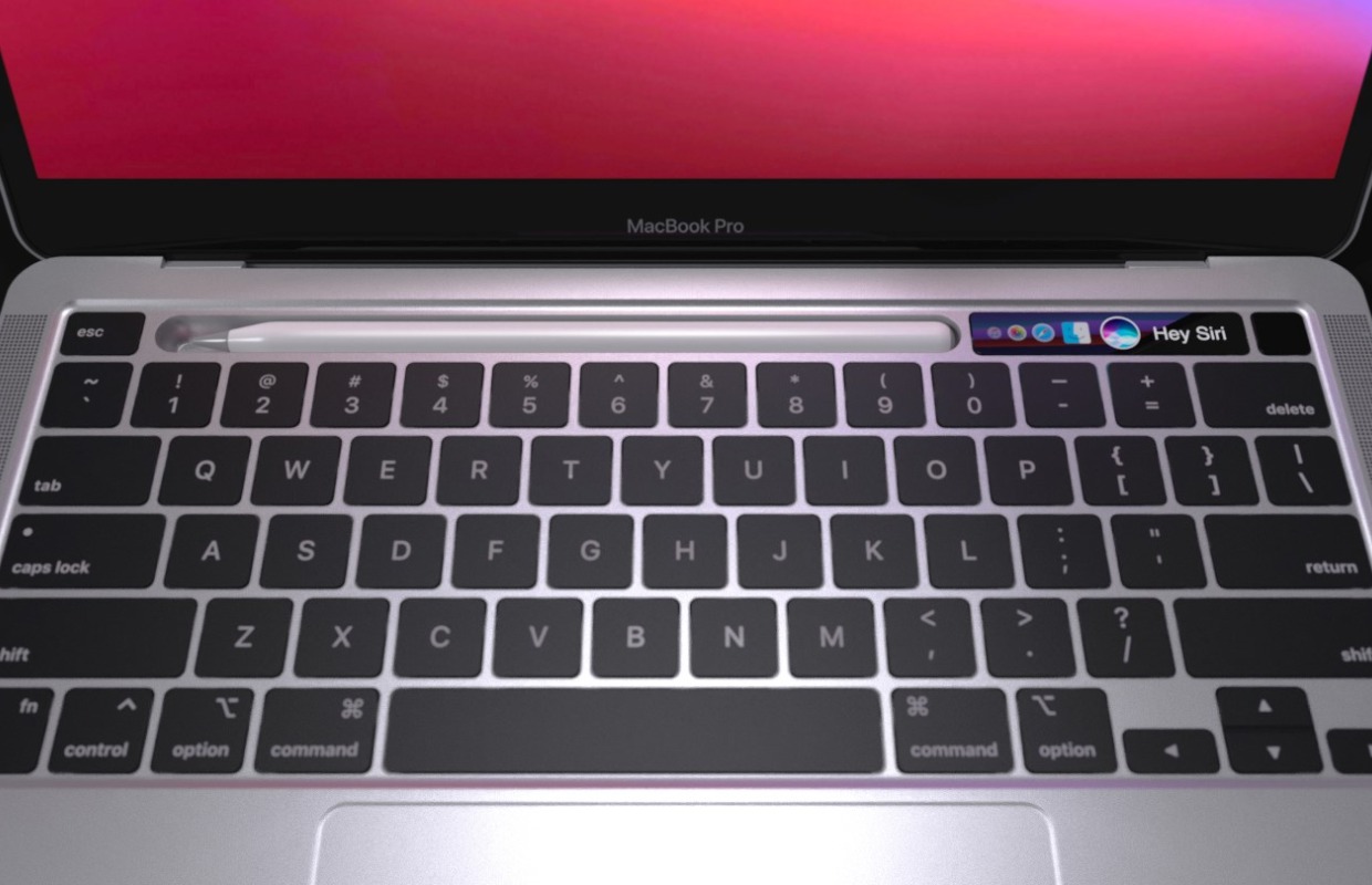 Apple werkt aan MacBook met uitneembare muis in toetsenbord