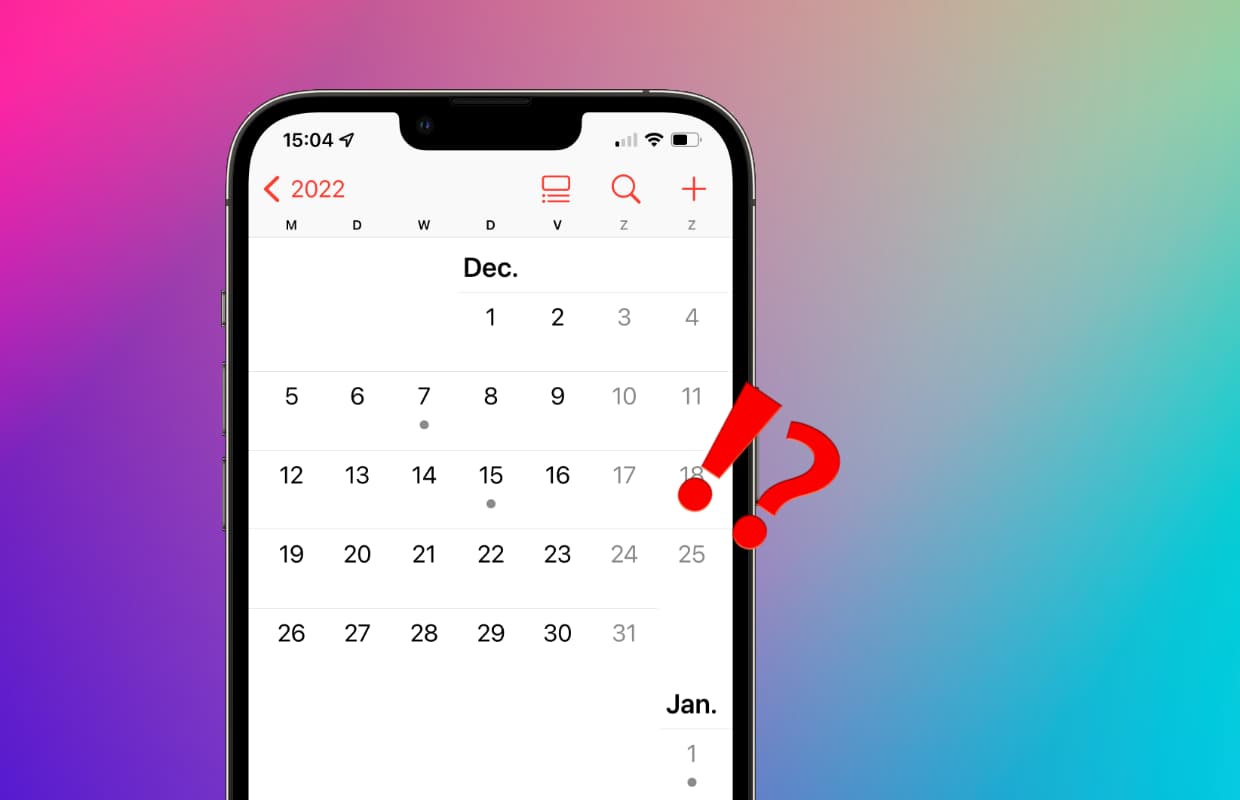 Geen feestdagen van 2022 in de agenda-app: je bent niet alleen (en zo los je het op)