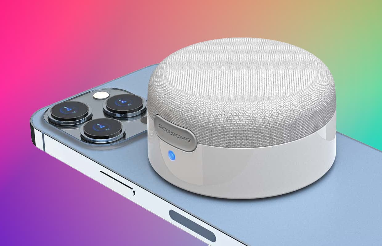 Deze bluetooth-speaker (met Magsafe) geeft de sound van je iPhone een boost
