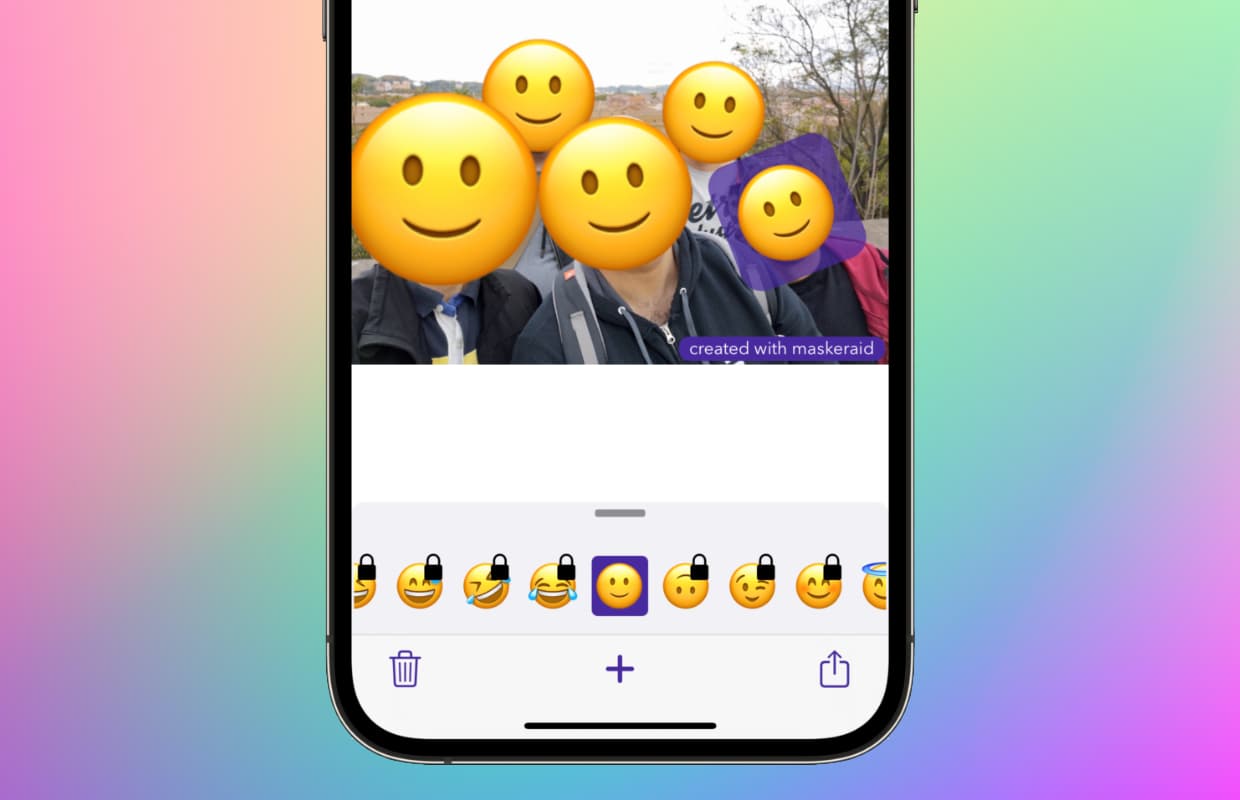 MaskerAid: automatisch gezichten op foto’s verbergen (onherkenbaar met emoji’s)
