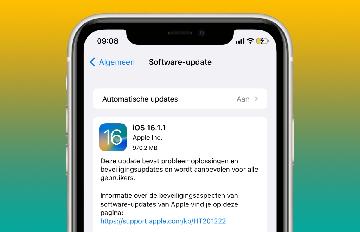 iOS 16.1.1 is beschikbaar: wifi-probleem eindelijk opgelost
