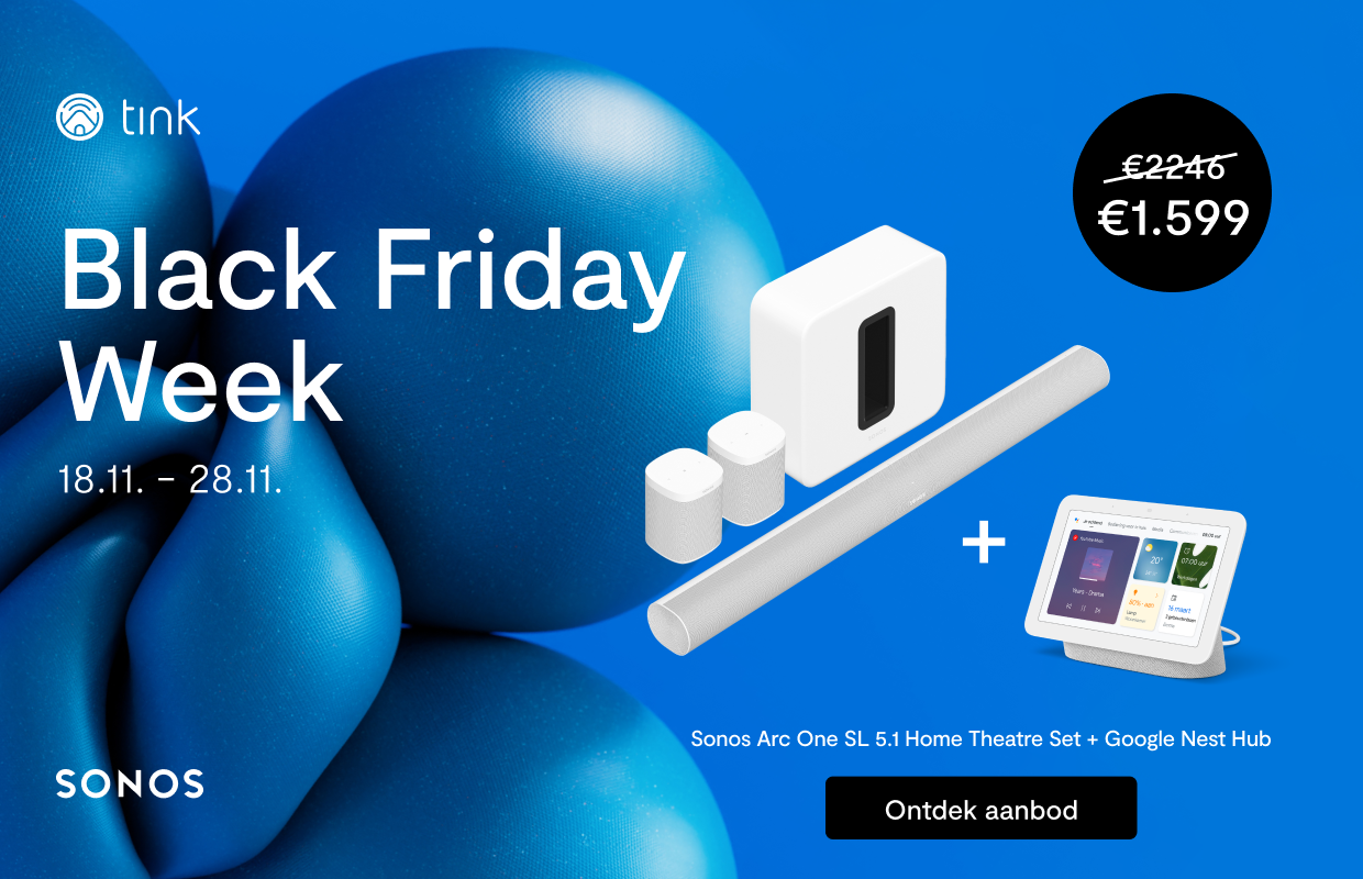 Sonos Black Friday aanbiedingen voor: One, Arc en Beam (ADV)