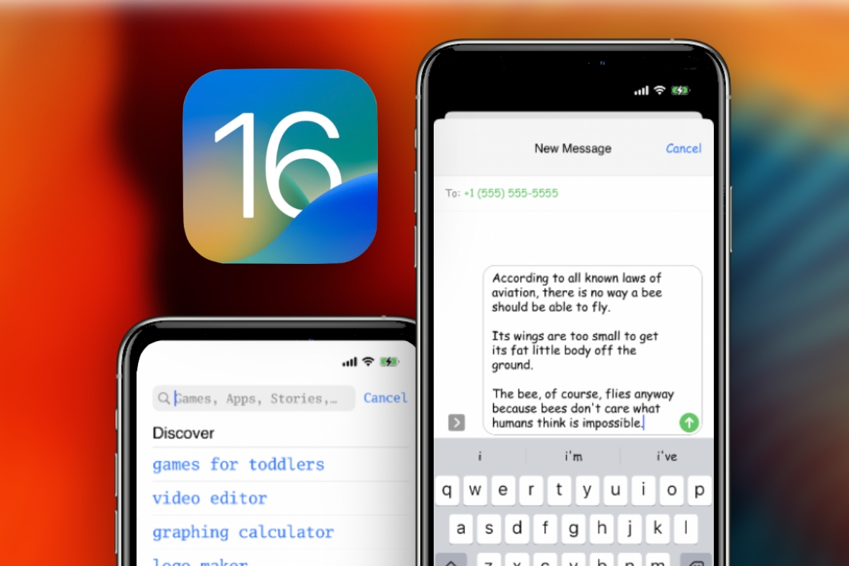 Foutje in iOS 16 laat je het systeem-lettertype veranderen