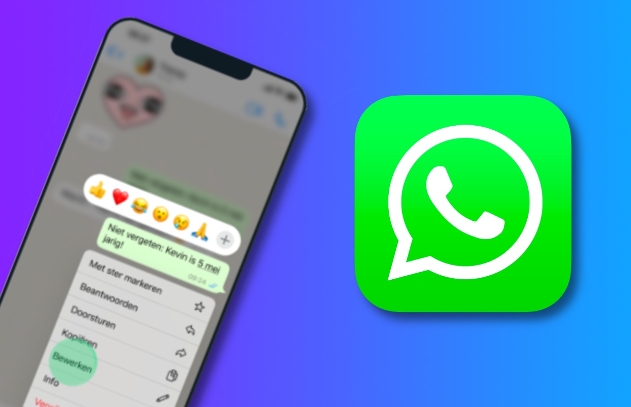 WhatsApp laat je voortaan berichten bewerken (maar niet altijd)