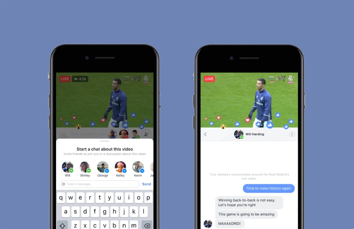 Facebook laat je samen livestreamen en makkelijker chatten