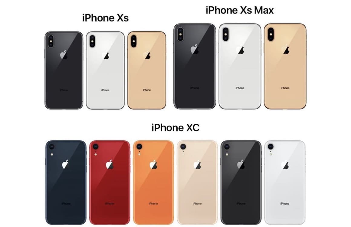 Overzicht: alle verwachte kleuren van de nieuwe iPhones op een rij